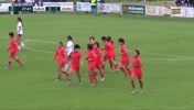 中国女足U16打破僵局!周瑾彤杀入禁区小角度抽射远角破门!